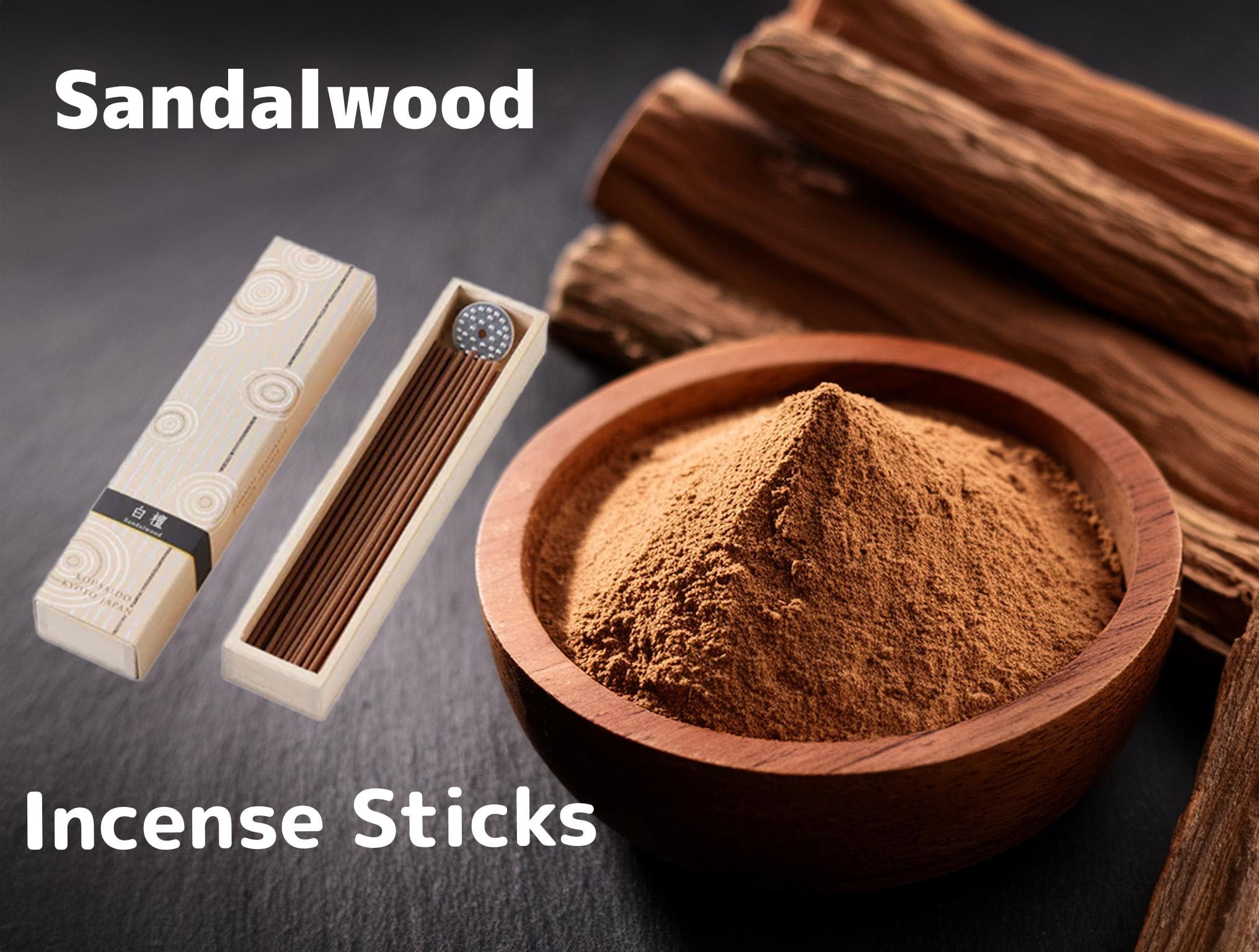 Amazon.com: Hyakurakukou Sandalwood Incense Sticks | Warm Woody